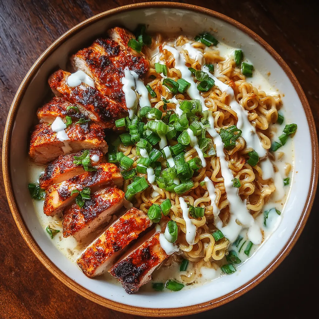 A bowl of food with noodles and meat.