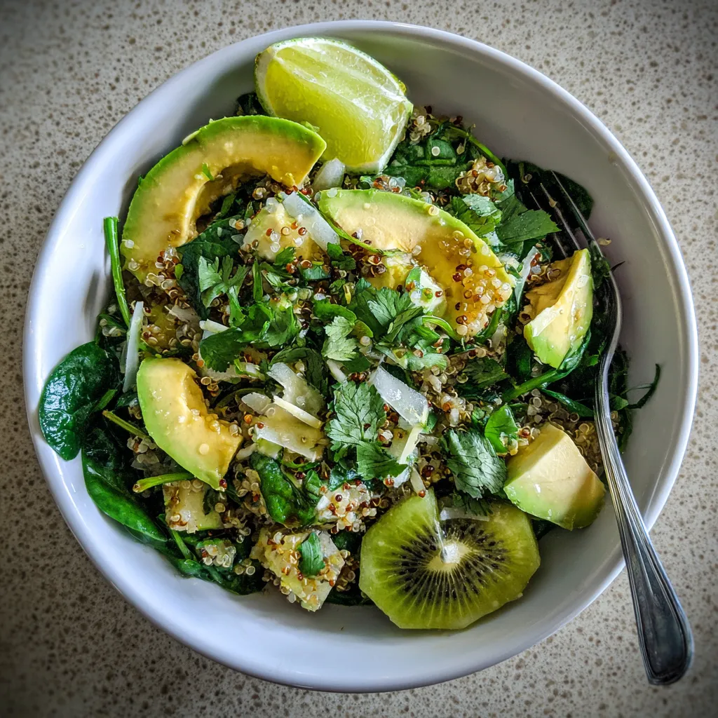A bowl of food with a fork in it.