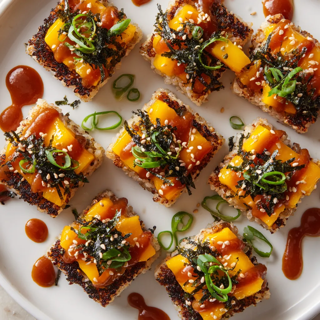 A plate of food with sauce and garnish.
