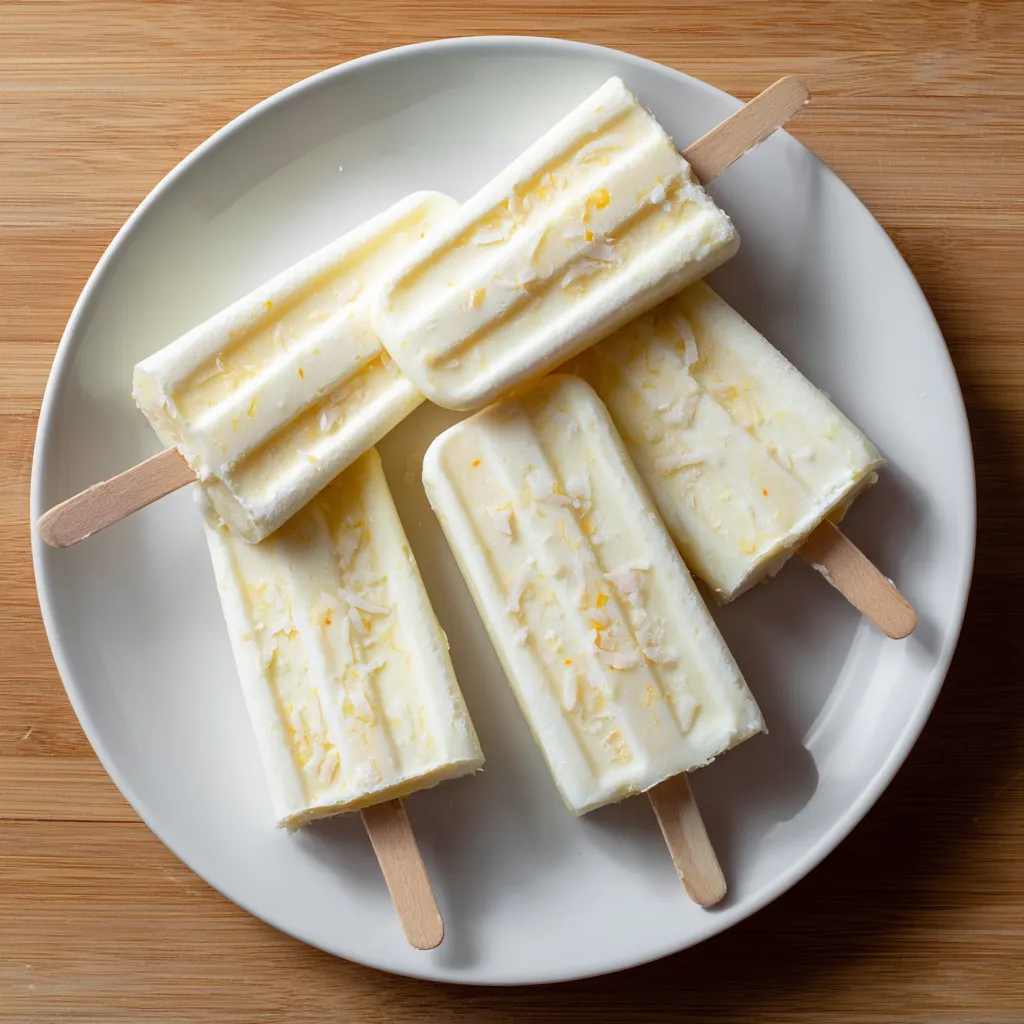 A plate of ice cream with orange slices.