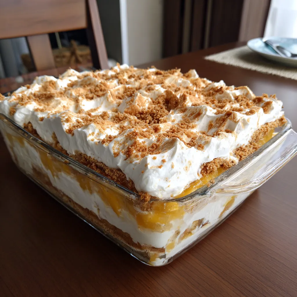A glass dish with a dessert in it.