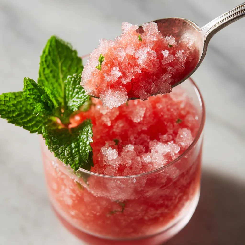 A glass of pink liquid with a spoon in it.
