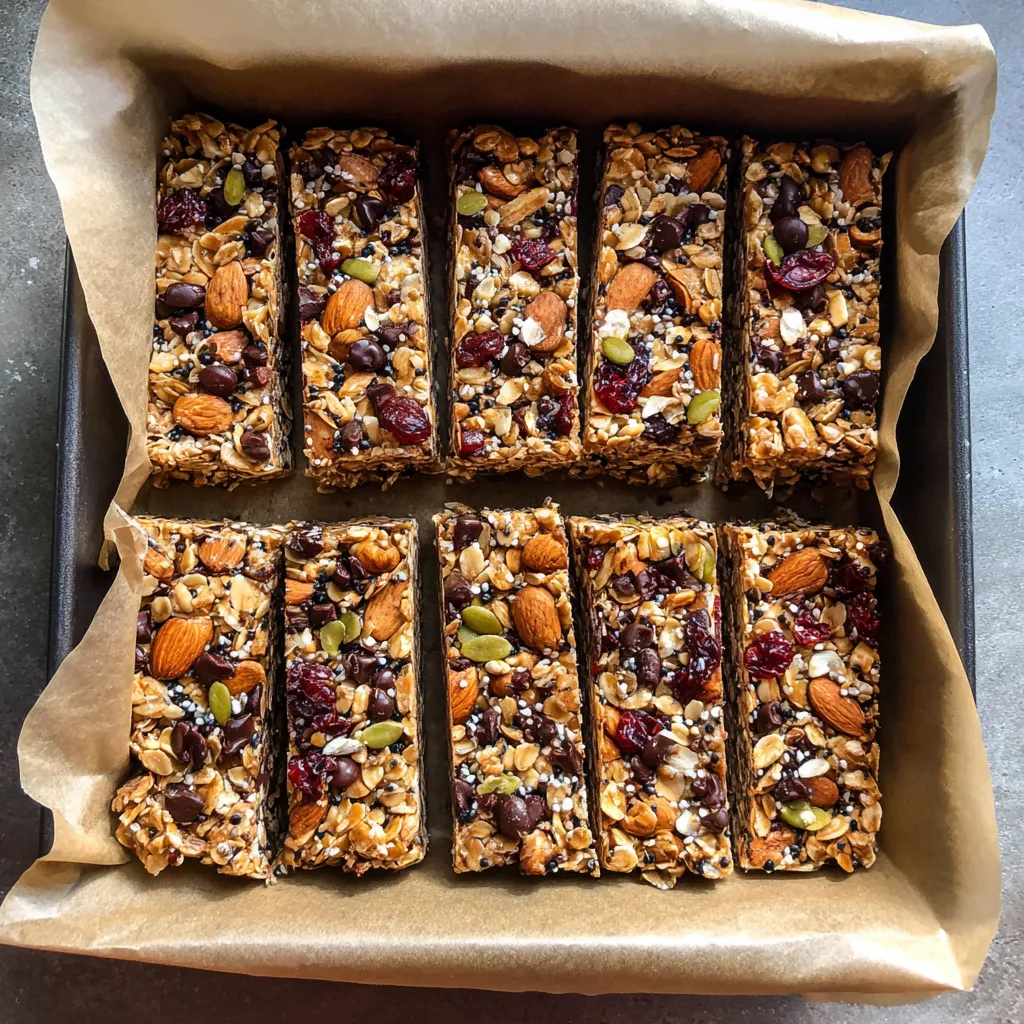 A tray of square food items.