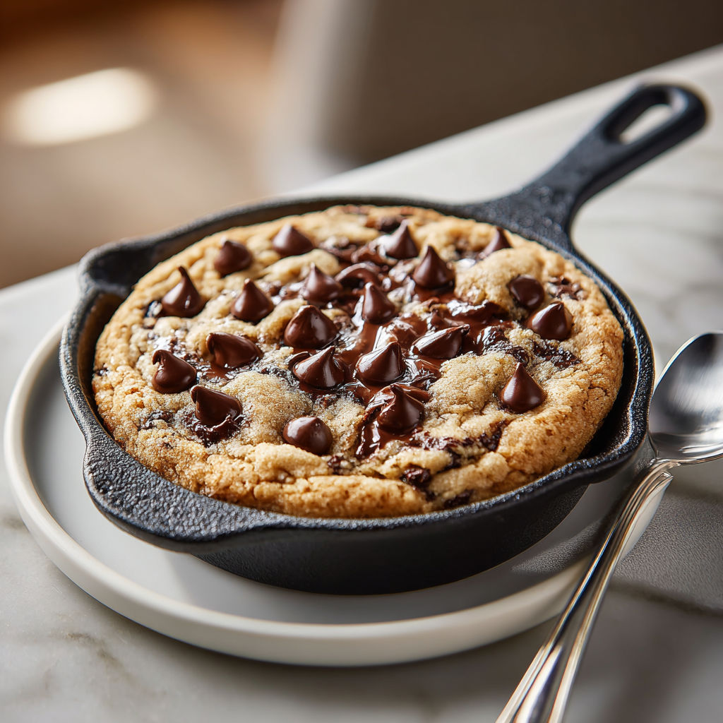 A pan of chocolate chip cookies.