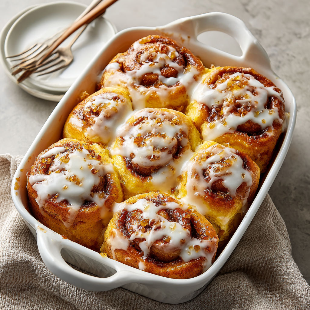 A white bowl filled with cinnamon rolls.