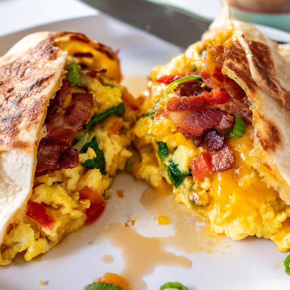 Imagine warm, melty Cheesy Stuffed Tortilla Breakfast Pockets, a savory, flavorful portable breakfast.