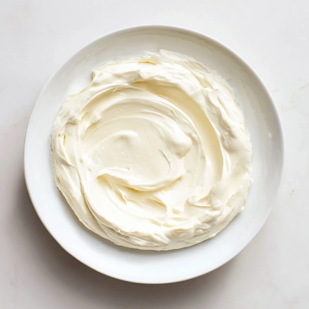 Creamy mascarpone cheese spread atop a rustic bread slice with fresh berries.  