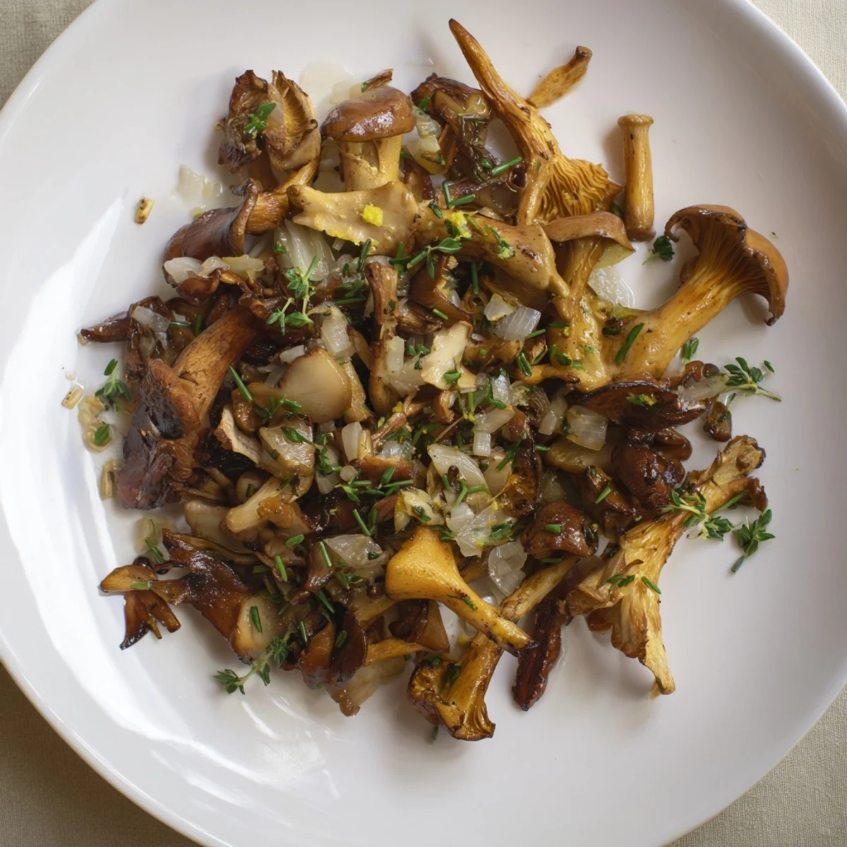 A close-up shot of the savory Enchanted Forest Mushrooms, ready to serve as a tasty side.