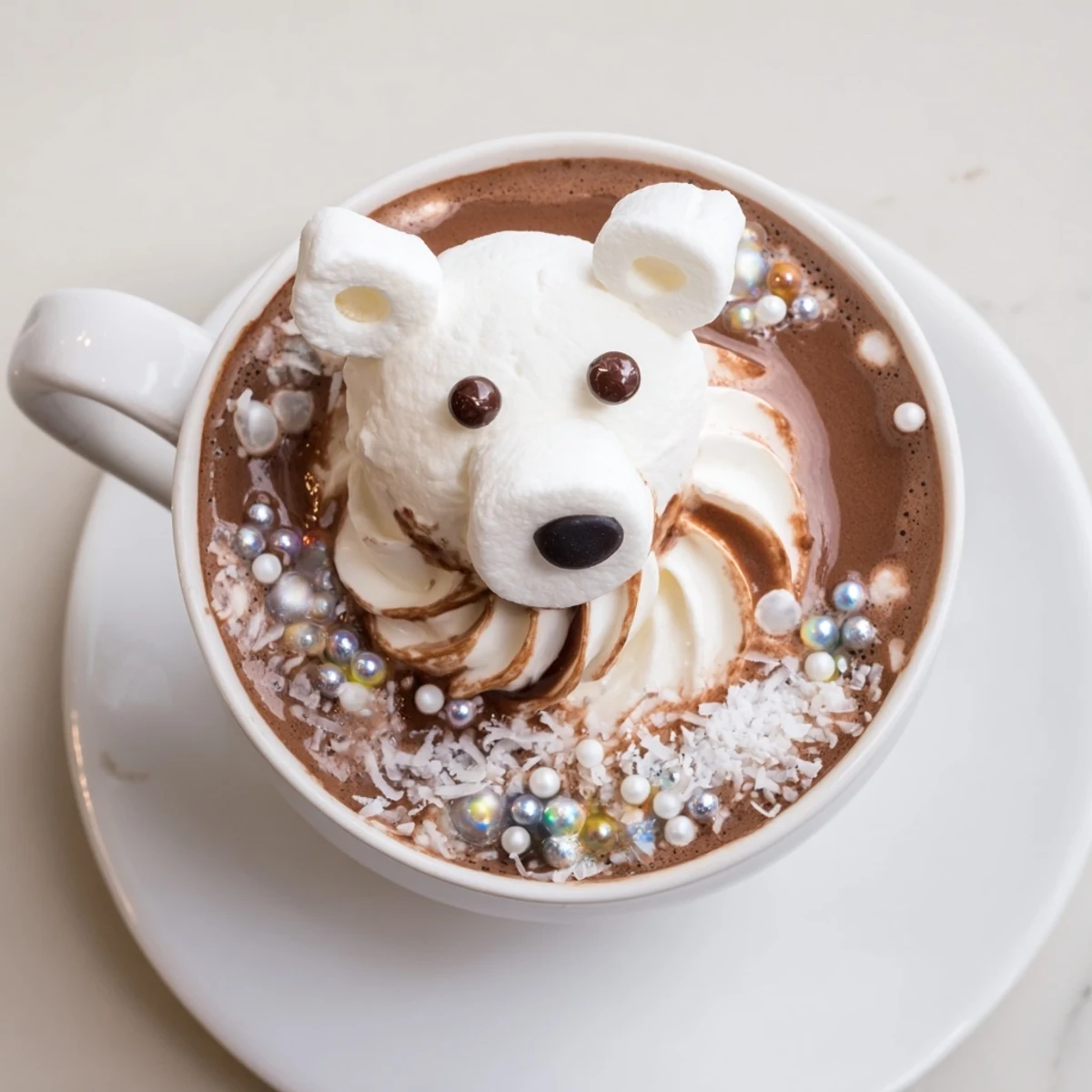 Polar Bear Hot Chocolate Platter