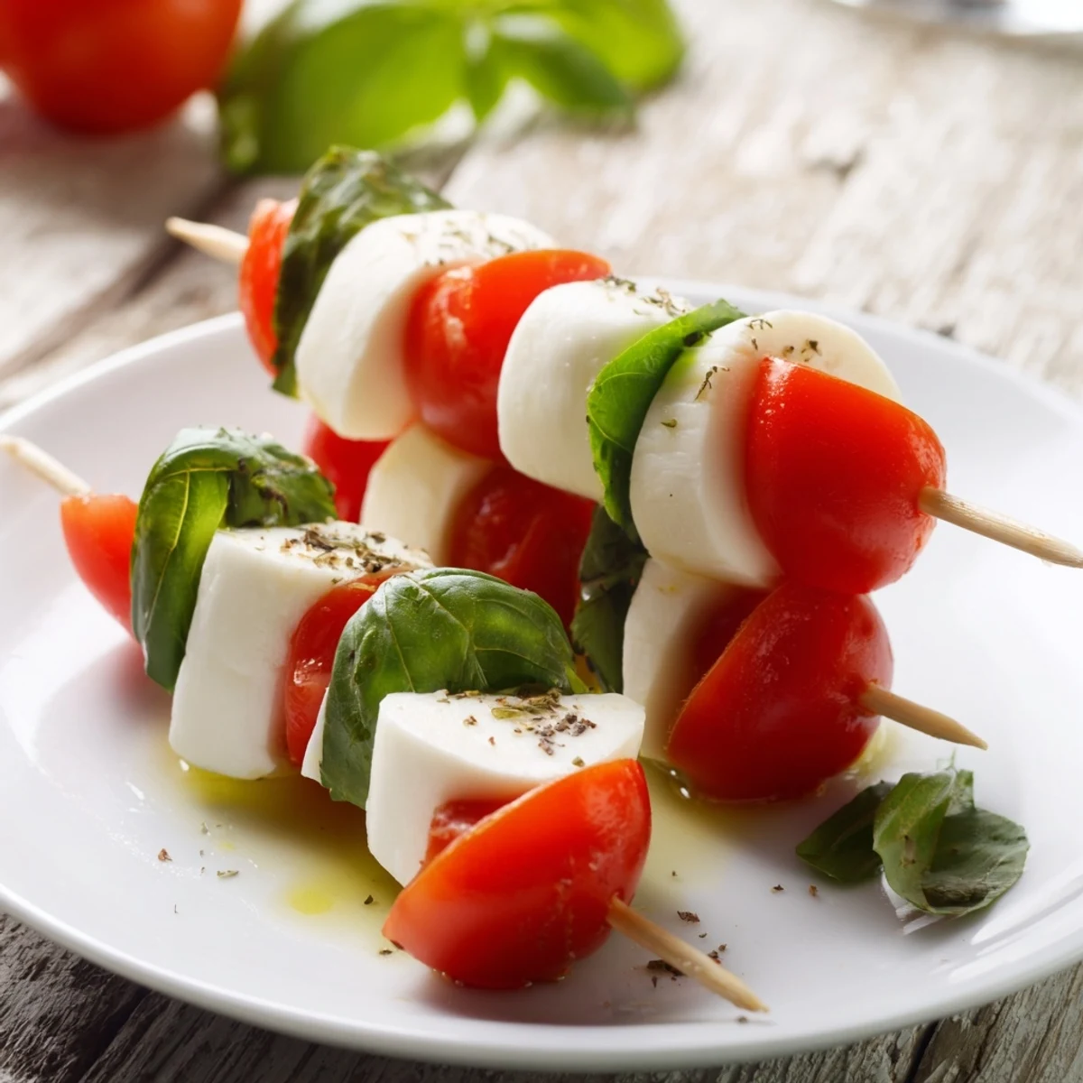 Enjoy the light, refreshing taste of these easy-to-make Caprese skewers for your next party.