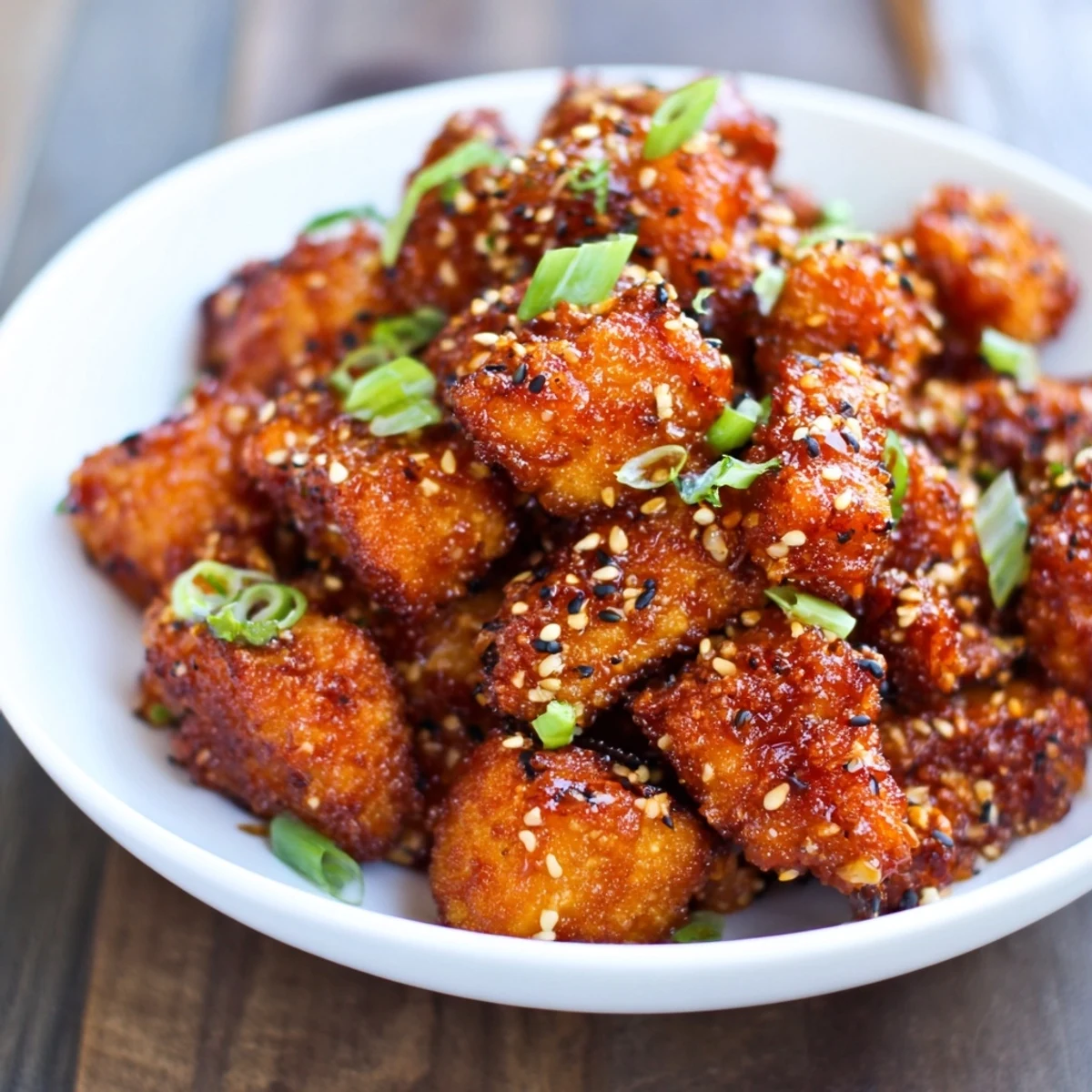 Honey Sriracha Chicken Bites