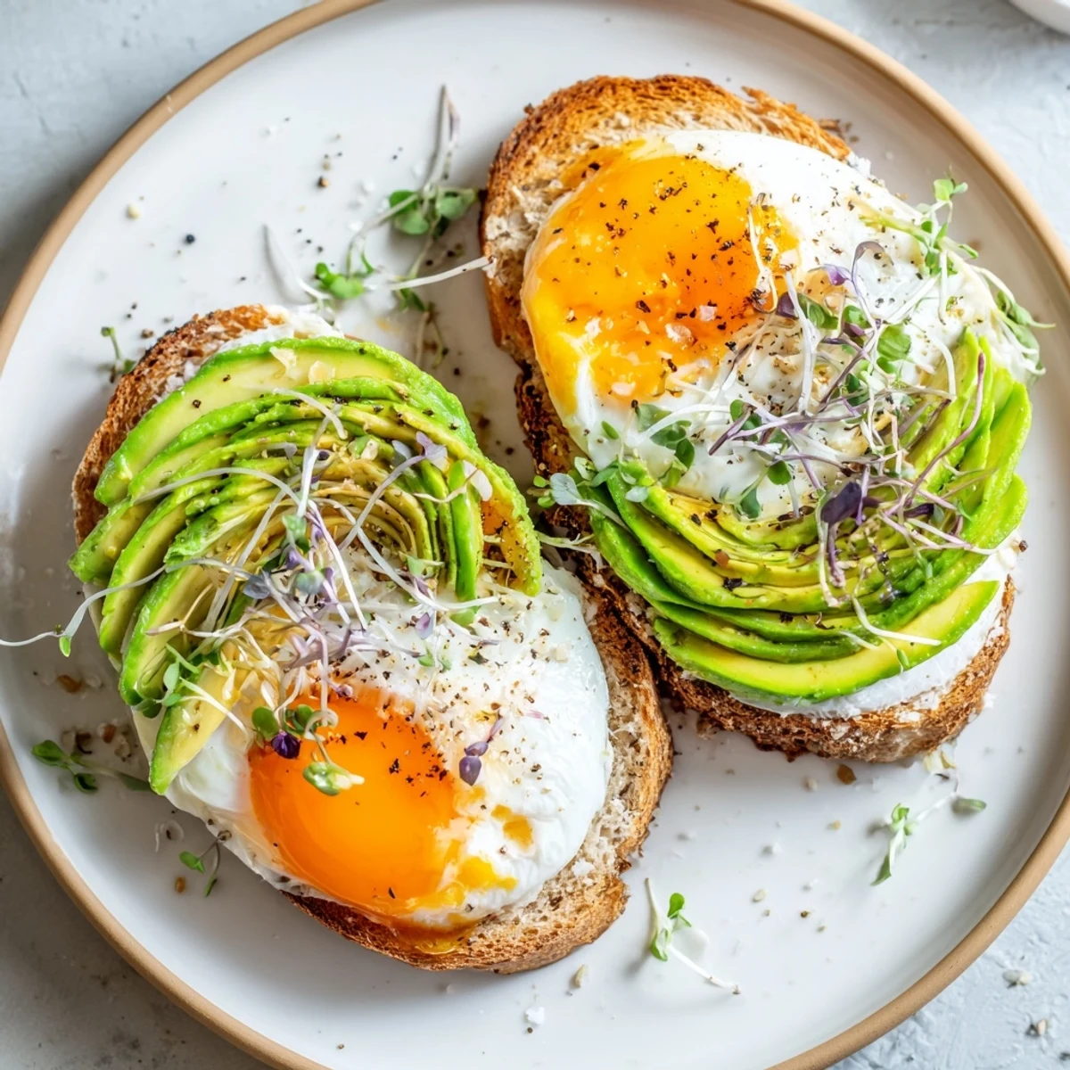 Cloud Toast 2.0 with fluffy egg white clouds, avocado roses, and honey drizzle looks ready to eat.