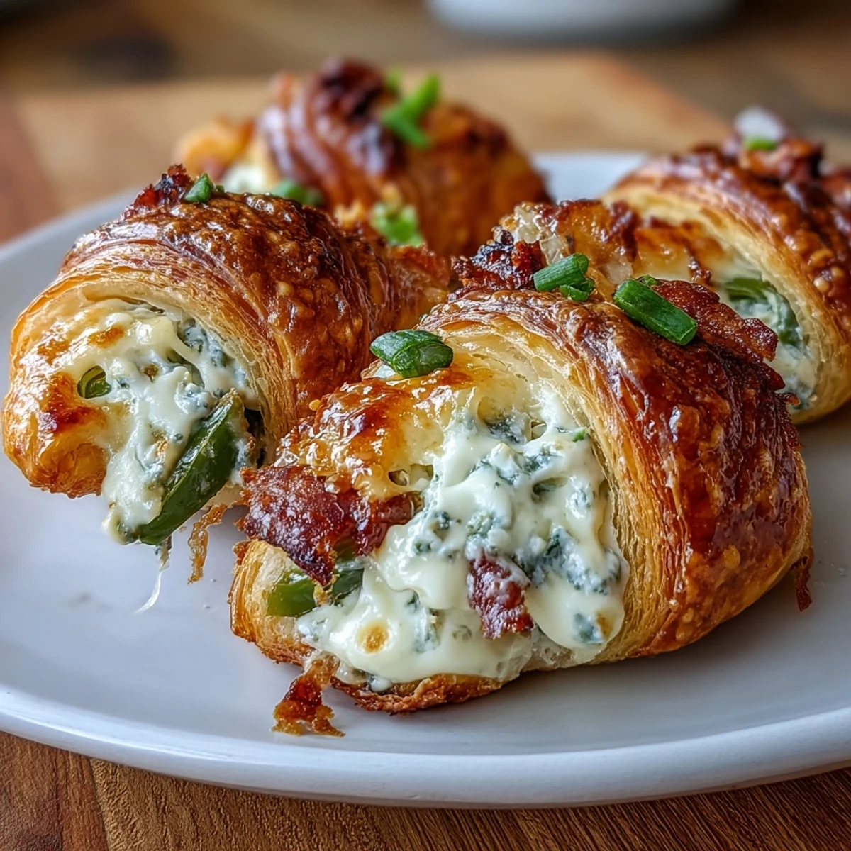 Close-up of a platter of Jalapeño Popper Twists, served with a side of ranch dipping sauce.