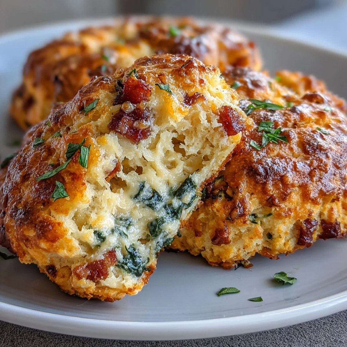 Fluffy biscuits loaded with Mediterranean sausage, feta, and sun-dried tomatoes—perfect for on-the-go mornings.  