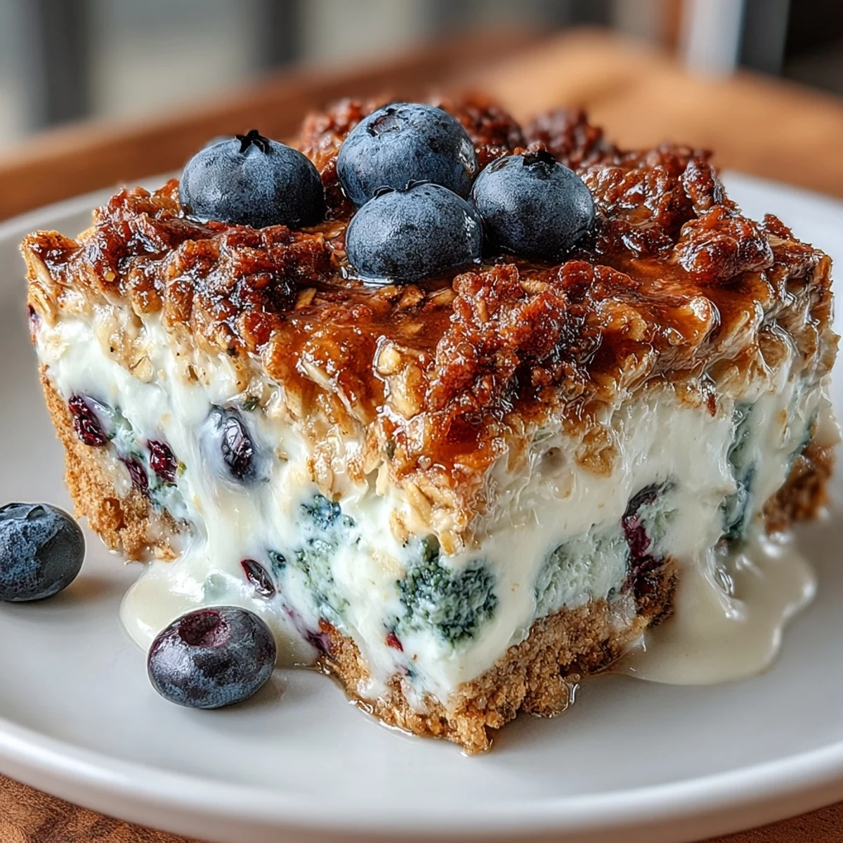 This protein-packed blueberry cottage cheese breakfast bake is baked until golden, offering a custardy, satisfying start to your day.