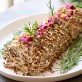 Yuletide Log Cheese Centerpiece