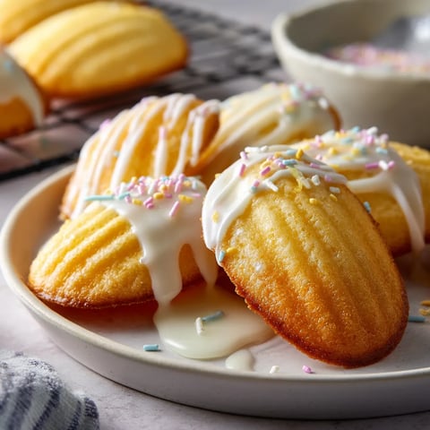 A plate of pastries with white icing.