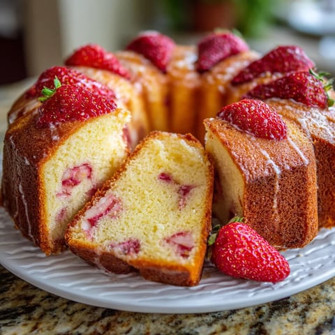 A cake with strawberries on top.
