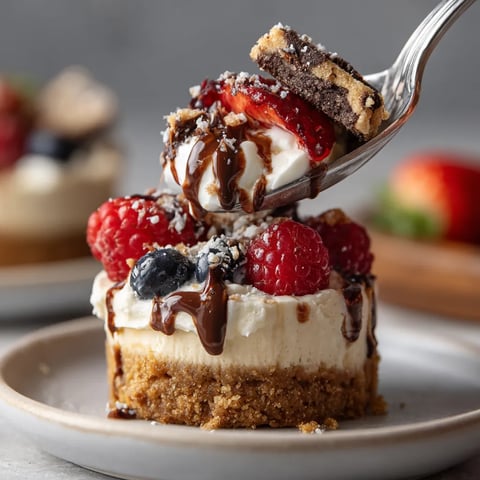 A fork is holding a piece of dessert.