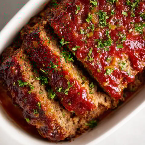 A plate of meat with a green garnish.