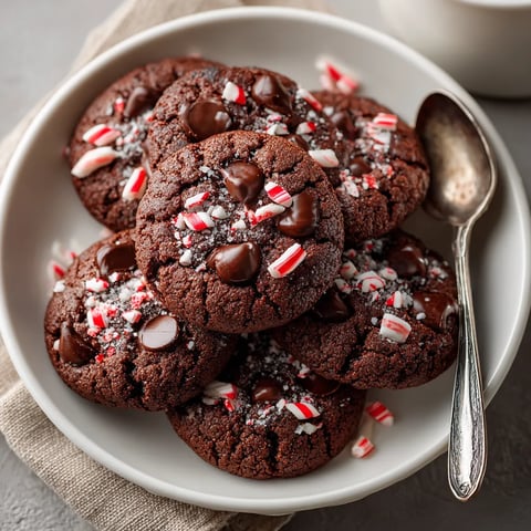 A plate of chocolate cookies with white stripes.