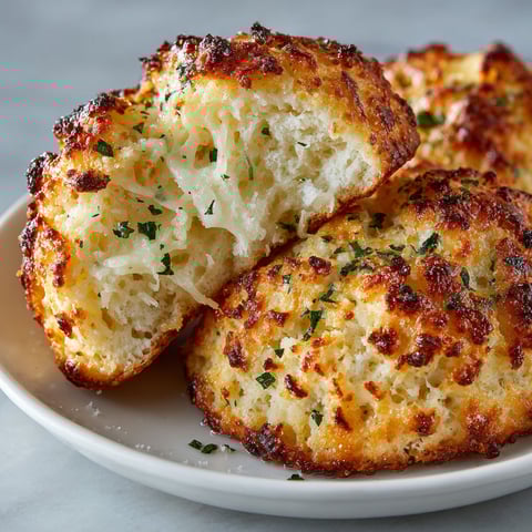 A plate of garlic parmesan scones.