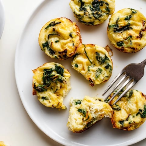 Fluffy Garlic Scallion Pancake Frittatas topped with green onions, perfect for brunch.