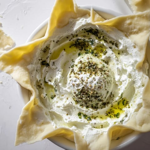 Golden, flaky crust surrounds a creamy, green star-shaped pesto dip, perfect for dipping crackers.