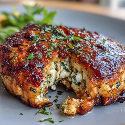 Juicy Mediterranean chicken patties bursting with feta, herbs, and olives, served with fresh cucumber and tomato.  
