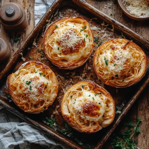 Four cheese stuffed shells on a tray.