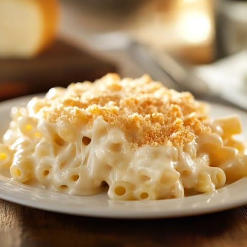 A plate of food with a fork and knife.
