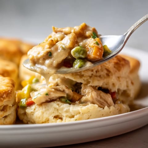 A spoon is in a bowl of food.