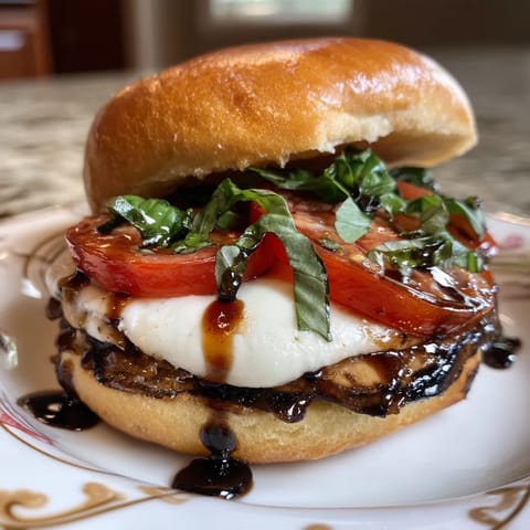 A sandwich with tomatoes, spinach, and cheese.