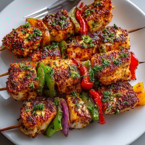 A plate of food with a fork and knife on it.