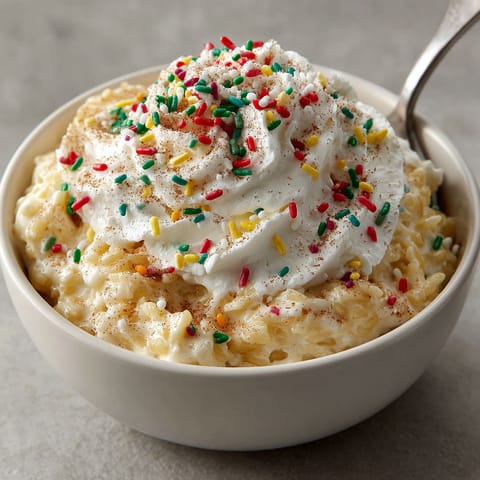 A bowl of cake with sprinkles.