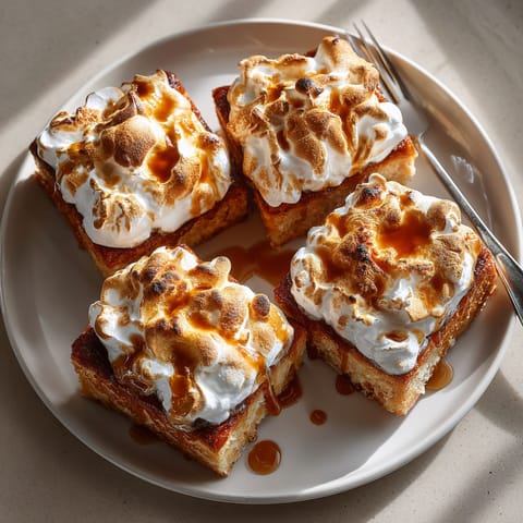 A plate of desserts with sauce on top.