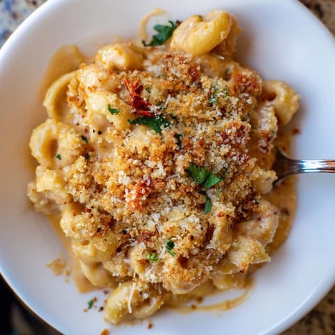 Alfredo Roasted Red Pepper Mac