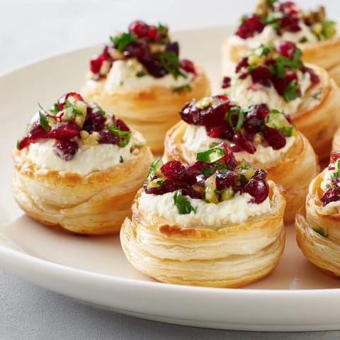 Cranberry Jalapeño Puff Pastries