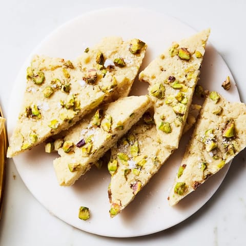Salted Pistachio Shortbread