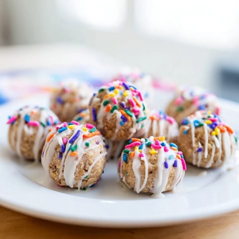 Beautifully glazed Protein-Packed Italian Christmas Cookie Balls, ready to be served—sweet and delightful.