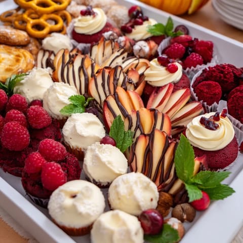 Candy Cane Striped Platter