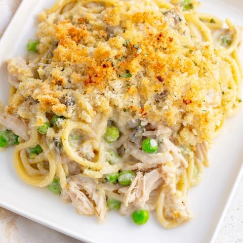 Turkey Chicken Tetrazzini Bake