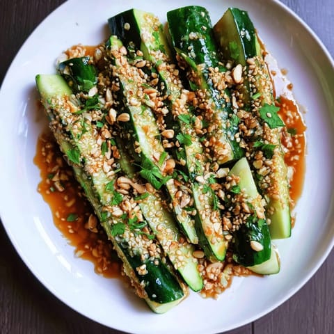 Tangy Shaken Asian Cucumber Salad