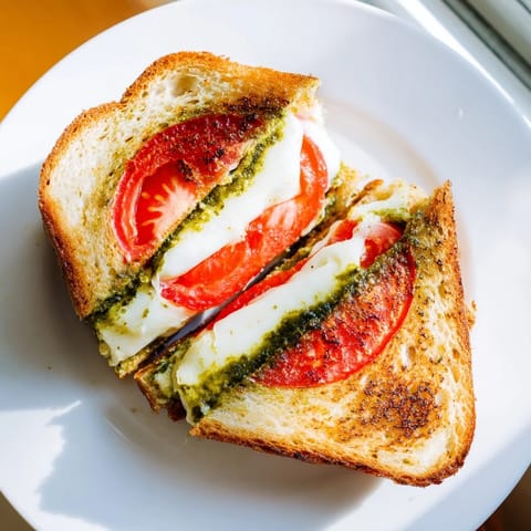 Caprese Pesto Grilled Cheese