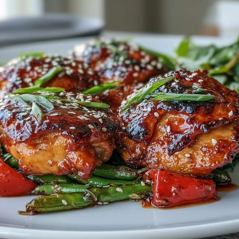 Crisp-tender bell peppers and juicy chicken coated in a glossy, sweet-spicy Spicy Sweet Chicken Diablo sauce over steamed rice.