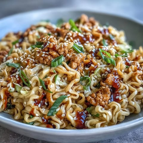 Creamy Potsticker Noodle Stir-Fry