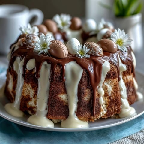 Spring Floral Drip Cake