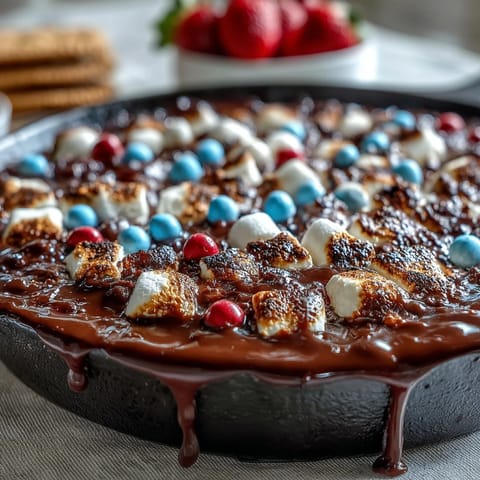 July Smores Cast Iron Dip