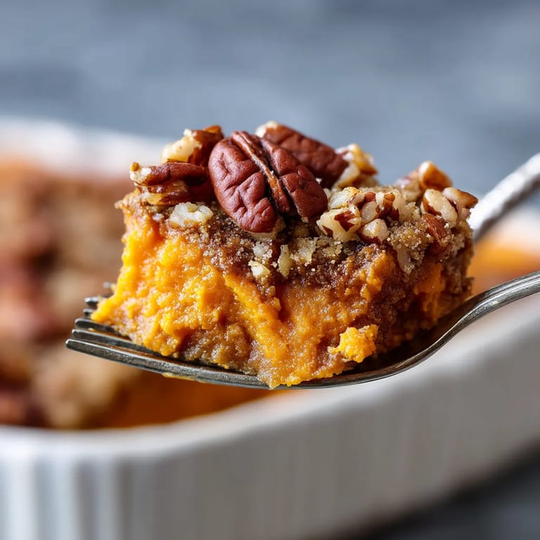 A fork with a piece of food on it.