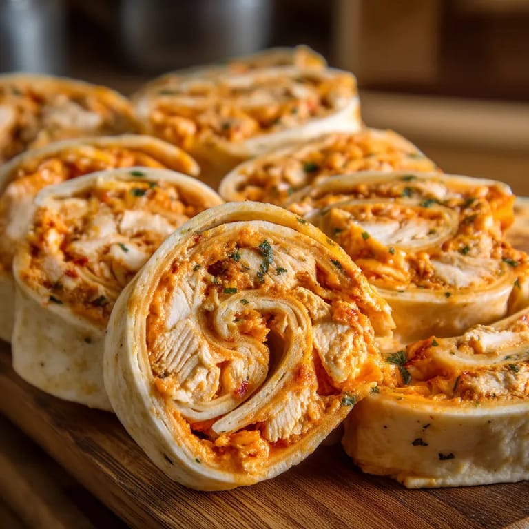 A plate of chicken wraps.